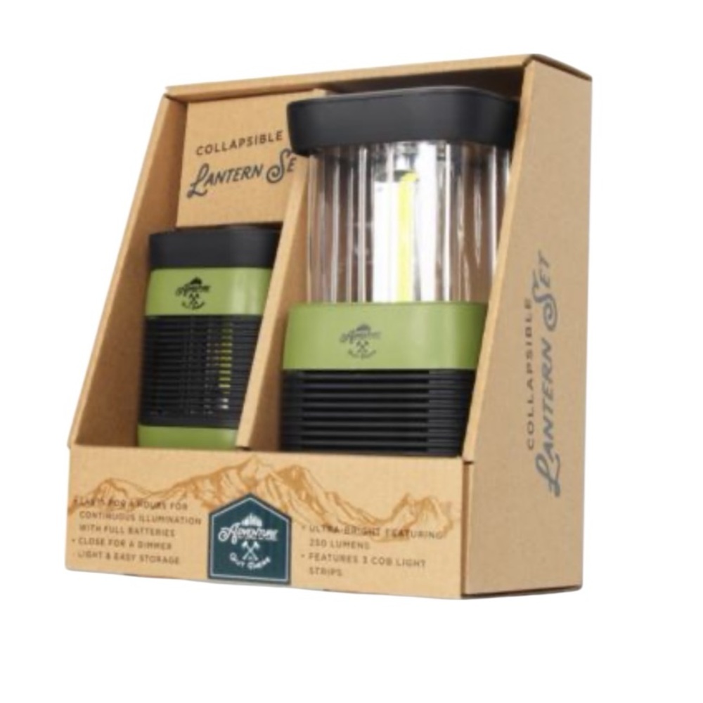 New Adventure Out There Collapsible LED Lantern Set‎ Gifts Stocking Stuffer